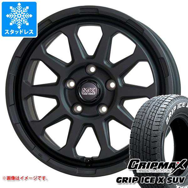 デリカD5用 スタッドレス グリップマックス グリップアイスエックス SUV 215/70R16 100Q ホワイトレター マッドクロスレンジャー タイヤホイール4本セットの通販は