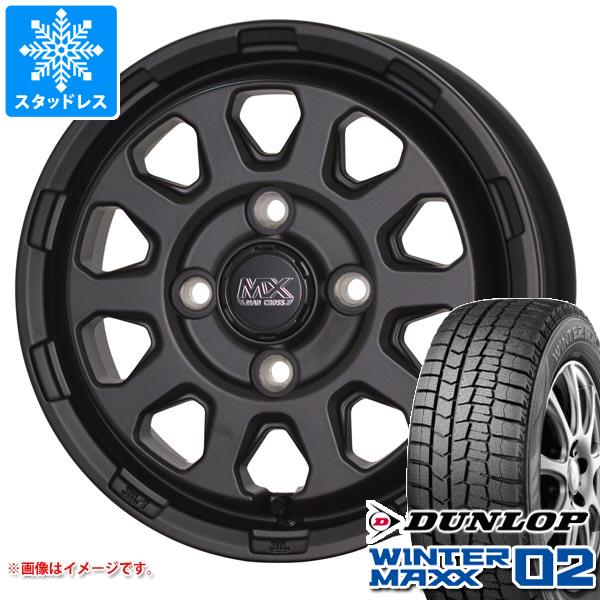 2025年製 スタッドレスタイヤ ダンロップ ウインターマックス02 WM02 165/55R15 75Q & マッドクロスレンジャー 4.5-15 タイヤホイール4本セット165/55-15 DUNLOP WINTER MAXX 02 WM02