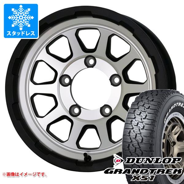 ジムニー用 スタッドレス ダンロップ グラントレック XS1 185/85R16 105/103L LT ホワイトレター マッドクロスレンジャー タイヤホイール4本セット