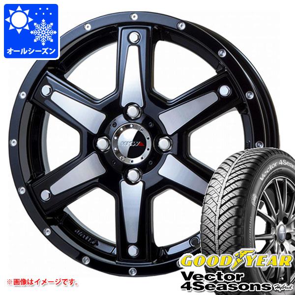 オールシーズン 165/55R15 75H グッドイヤー ベクター 4シーズンズ ハイブリッド MKW MK-56 4.5-15 タイヤホイール4本セット