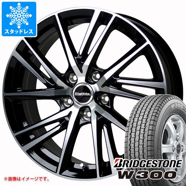 スタッドレスタイヤ ブリヂストン W300 145/80R12 80/78N (145R12 6PR相当) ＆ ラフィット LW-06 2 4.0-12 タイヤホイール4本セット145/80-12 BRIDGESTONE W300