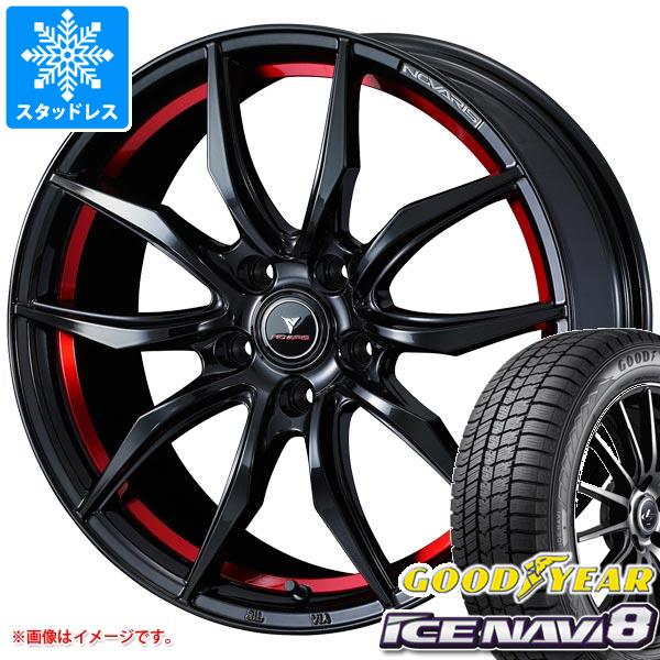 スタッドレスタイヤ グッドイヤー アイスナビ8 165/55R15 75Q ＆ ノヴァリス ローグ VF 4.5-15 タイヤホイール4本セット165/55-15 GOODYEAR ICE NAVI 8の通販は