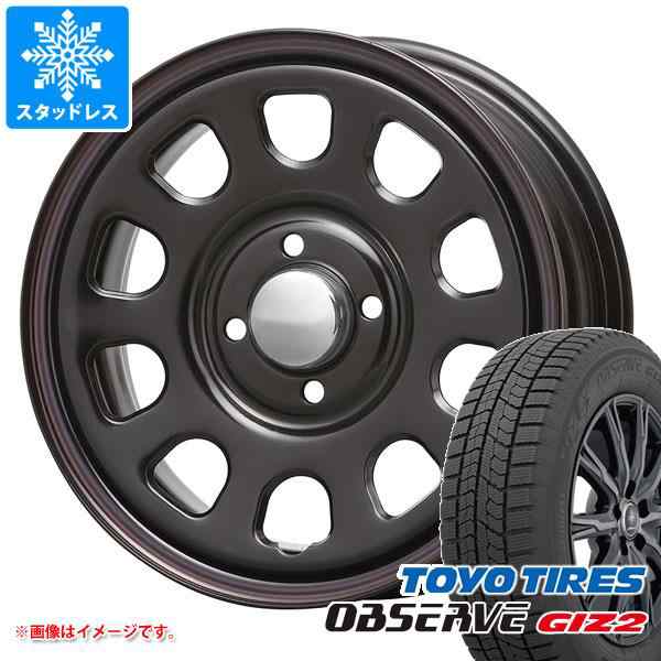 エブリイワゴン DA17W用 スタッドレス トーヨー オブザーブ ギズ2 165/60R14 75Q MLJ デイトナ SS  タイヤホイール4本セット｜au PAY マーケット