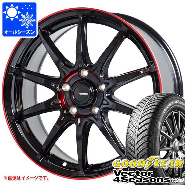 オールシーズン 155/55R14 69H グッドイヤー ベクター 4シーズンズ ハイブリッド ジースピード P-05R 4.5-14 タイヤホイール4本セット