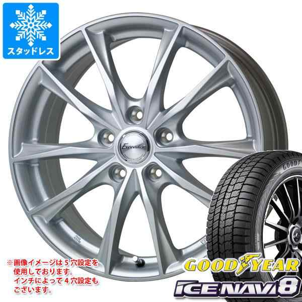 ノート E13系用 スタッドレス グッドイヤー アイスナビ8 185/65R15 88Q エクシーダー E06 タイヤホイール4本セットの通販は