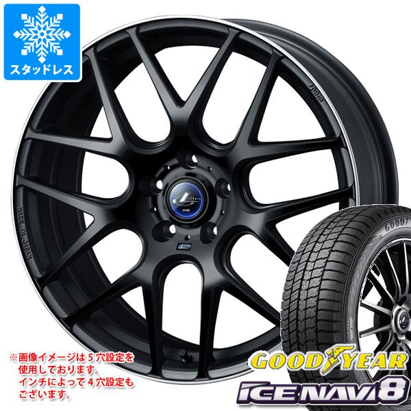スタッドレスタイヤ グッドイヤー アイスナビ8 225/45R19 92Q ＆ レオニス ナヴィア 06 8.0-19 タイヤホイール4本セット225/45-19 GOODYEAR ICE NAVI 8
