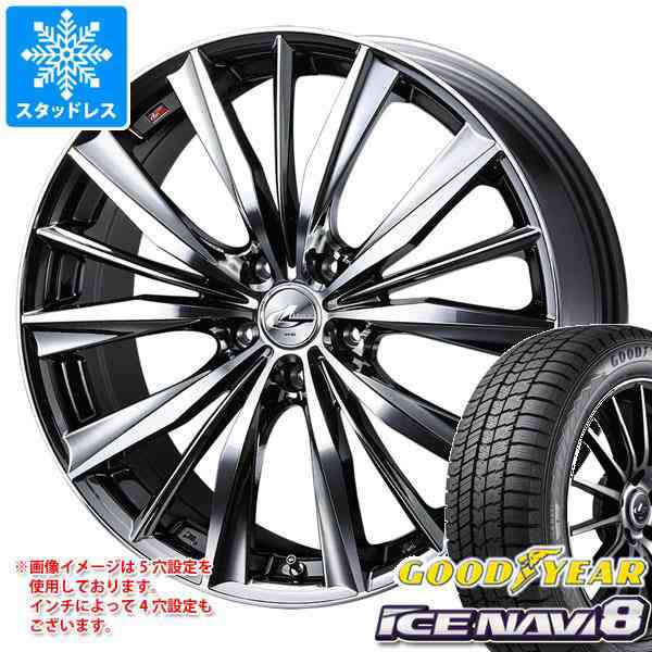 スタッドレスタイヤ グッドイヤー アイスナビ8 155/65R14 75Q ＆ レオニス VX 4.5-14 タイヤホイール4本セット155/65-14 GOODYEAR ICE NAVI 8の通販は
