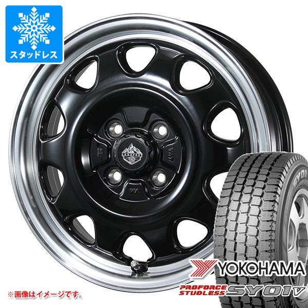 【タイヤ交換対象】エブリイバン DA17V用 スタッドレス ヨコハマ プロフォース スタッドレス SY01V 145/80R12 80/78N ロードマックス WF-8 タイヤホイール4本セット