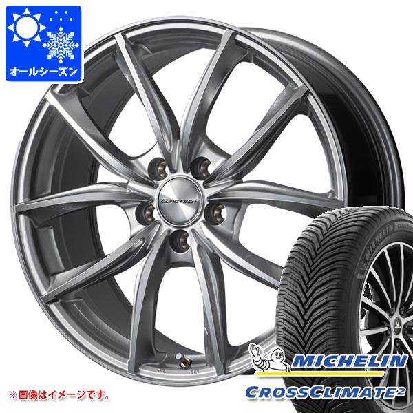 ボルボ XC60 DD/DB系用 オールシーズンタイヤ ミシュラン クロスクライメート2 235/55R19 105H XL VOL ボルボ承認 ユーロテック VPライン タイヤホイール4本セット