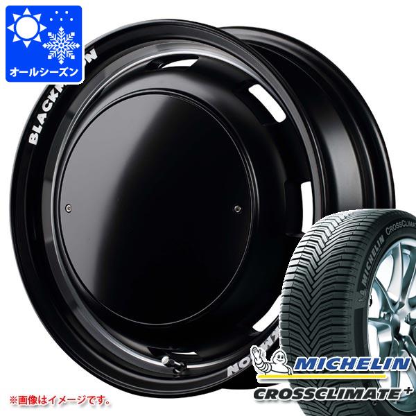 スズキ ハスラー用 オールシーズンタイヤ ミシュラン クロスクライメートプラス 165/70R14 85T XL ガルシア シスコ ブラックムーンエディション 4.5-14 タイヤホイール4本セット