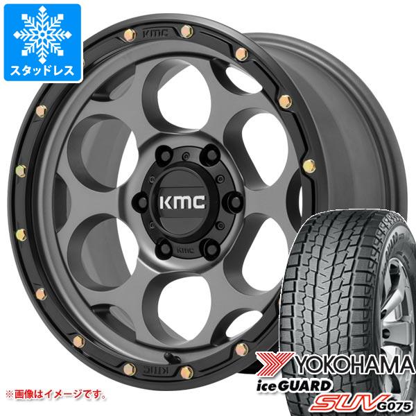 5本セット FJクルーザー 10系用 スタッドレス ヨコハマ アイスガード SUV G075 LT285/70R17 121/118Q KMC KM541 ダーティーハリー タイヤホイール5本セット