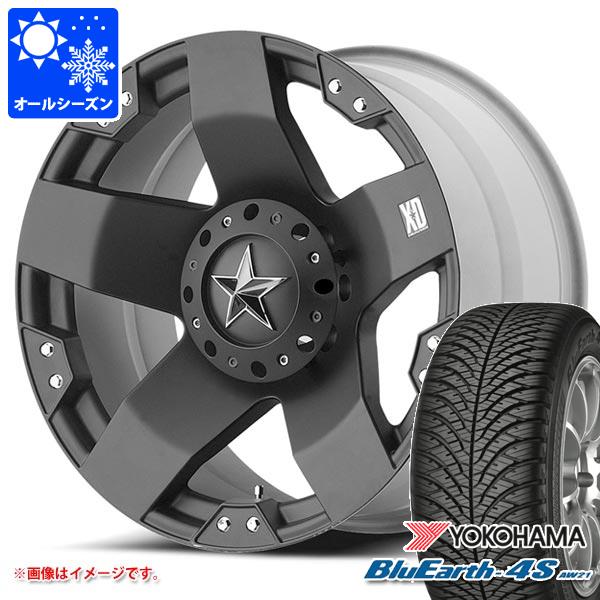 デリカD5用 オールシーズンタイヤ ヨコハマ ブルーアース4S AW21 225/65R17 106V XL KMC XD775 ロックスター 8.0-17 タイヤホイール4本セット