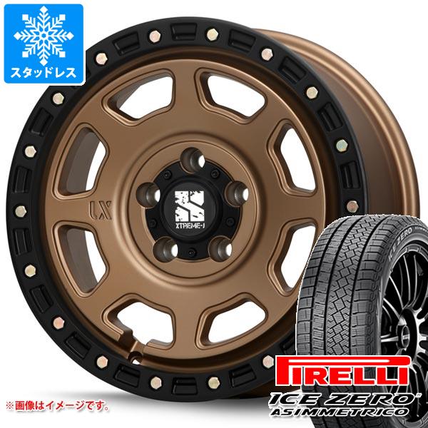 RAV4 50系用 スタッドレス ピレリ アイスゼロアシンメトリコ SUV 235/65R17 108H XL MLJ エクストリームJ XJ07 タイヤホイール4本セット