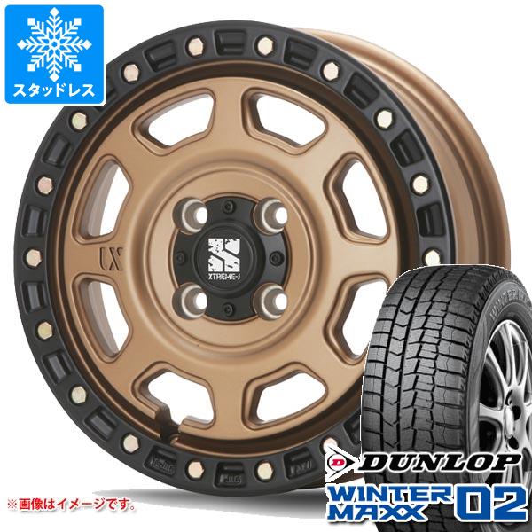 スタッドレスタイヤ ダンロップ ウインターマックス02 WM02 165/65R15 81Q ＆ MLJ エクストリームJ XJ07 4.5-15 タイヤホイール4本セット165/65-15 DUNLOP WINTER MAXX 02 WM02の通販は