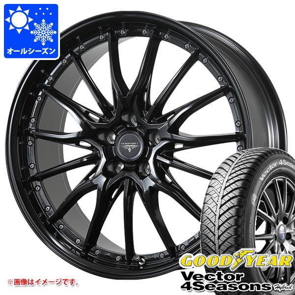 オールシーズン 225/45R17 91H グッドイヤー ベクター 4シーズンズ ハイブリッド ドルフレン ヒューヴァー 7.0-17 タイヤホイール4本セット