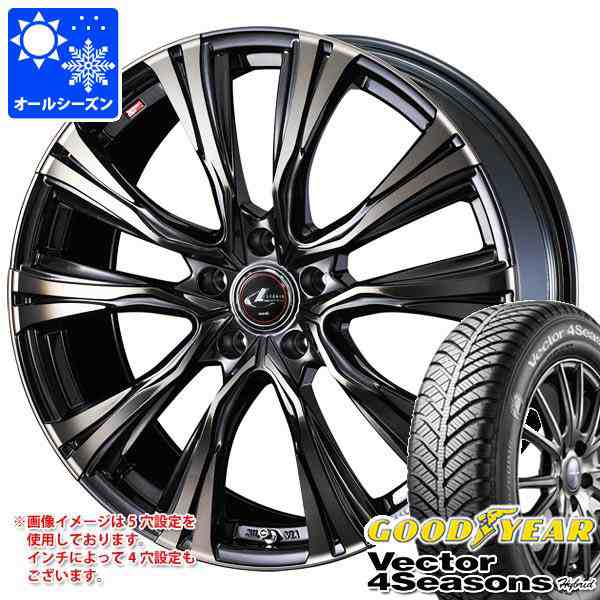 WEDS オールシーズン 205/60R16 92H グッドイヤー ベクター 4シーズンズ ハイブリッド レオニス VR 6.5-16  タイヤ、ホイール