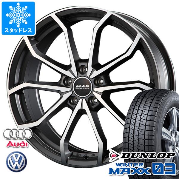 アウディ A6 4G系用 スタッドレス ダンロップ ウインターマックス03 WM03 255/40R19 100Q XL MAK レーベFF タイヤホイール4本セットの通販は