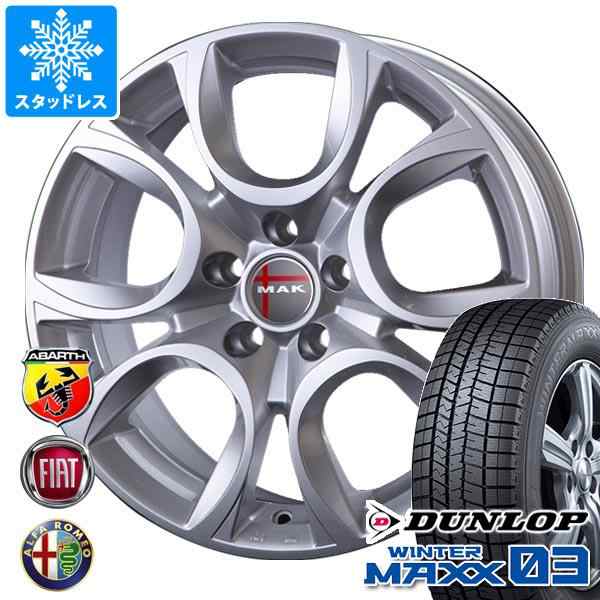 フィアット アバルト695 312系用 スタッドレス ダンロップ ウインターマックス03 WM03 195/45R17 81Q MAK トリノ タイヤホイール4本セッの通販は