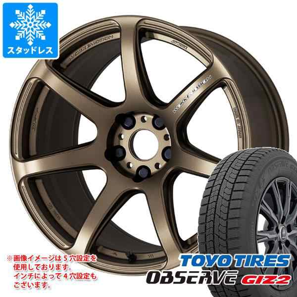 スタッドレスタイヤ トーヨー オブザーブ ギズ2 225/50R17 94Q ＆ ワーク エモーション T7R 7.0-17  タイヤホイール4本セット225/50-17 TO｜au PAY マーケット