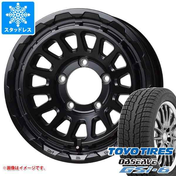 タイヤ交換対象】ジムニーシエラ JB74W用 スタッドレス トーヨー オブザーブ GSi-6 215/70R16 100Q MLJ デイトナ SS  タイヤホイール4本セット-