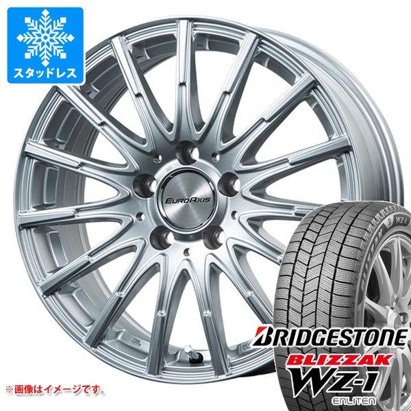 メルセデスベンツ W206 Cクラス用 スタッドレス ブリヂストン ブリザック WZ-1 225/50R17 94Q ユーロアクシス エアフルト タイヤホイール4本セット