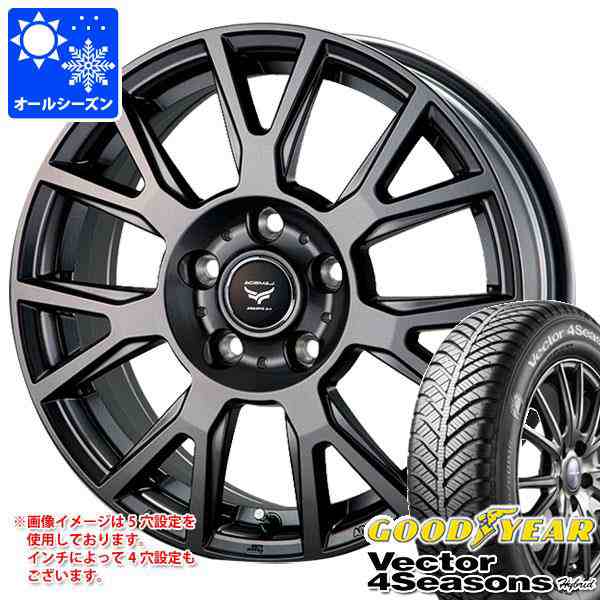 オールシーズン 155/65R14 75H グッドイヤー ベクター 4シーズンズ ハイブリッド ラ・ストラーダ ティラード ラムダ 4.5-14 タイヤホイーの通販は