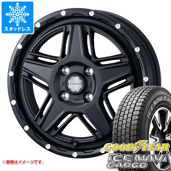 キャリイ DA16T用 スタッドレス グッドイヤー アイスナビカーゴ 145/80R12 80/78N (145R12 6PR相当) マッドヴァンス07 タイヤホイール4本セット