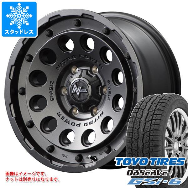 トヨタ ハイラックス 120系用 スタッドレス トーヨー オブザーブ GSi-6 265/65R17 112Q ナイトロパワー H12 ショットガン タイヤホイール4本セット