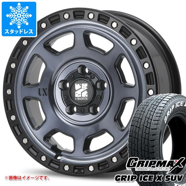 CX-8 KG系用 スタッドレス グリップマックス グリップアイスエックス SUV 225/65R17 102T ホワイトレター MLJ エクストリームJ XJ07 タイヤホイール4本セット