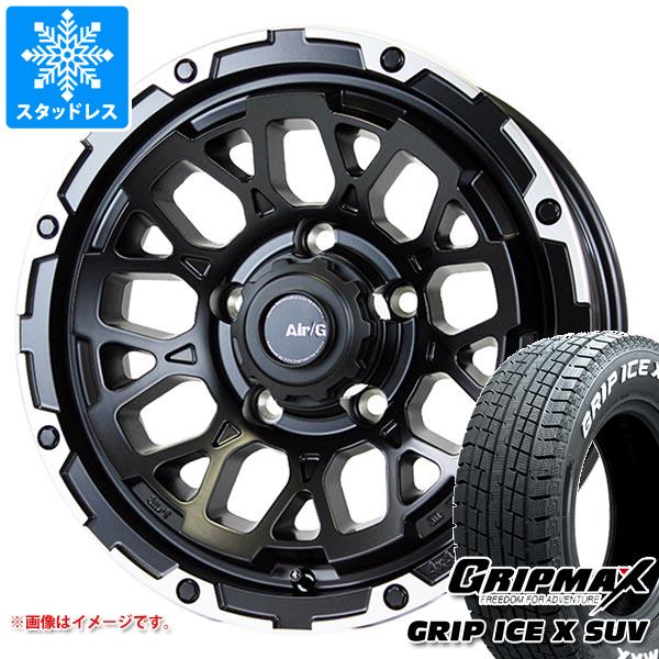 5本セット ジムニーシエラ JB74W用 スタッドレス グリップマックス グリップアイスエックス SUV 185/85R16 105/103N ホワイトレター エアージー ロックス タイヤホイール5本セット