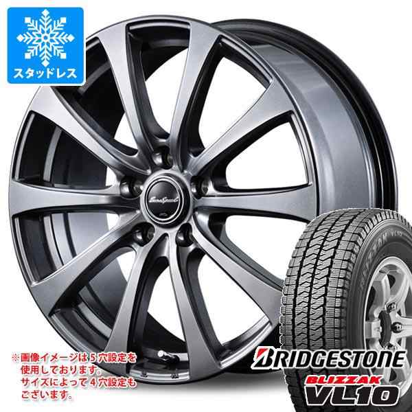 スタッドレスタイヤ ブリヂストン ブリザック VL10 145/80R12 80/78N (145R12 6PR相当) ＆ ユーロスピード G10  3.5-12 タイヤホイール4本の通販はau PAY マーケット - タイヤ1番