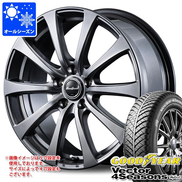 オールシーズン 145/80R13 75S グッドイヤー ベクター 4シーズンズ ハイブリッド MIDホイールズ G10 4.0-13 タイヤホイール4本セット 44,265円