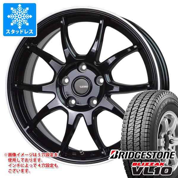 スタッドレスタイヤ ブリヂストン ブリザック VL10 145/80R12 80/78N (145R12 6PR相当) ＆ ジースピード P-06 3.5-12  タイヤホイール4本の通販はau PAY マーケット - タイヤ1番