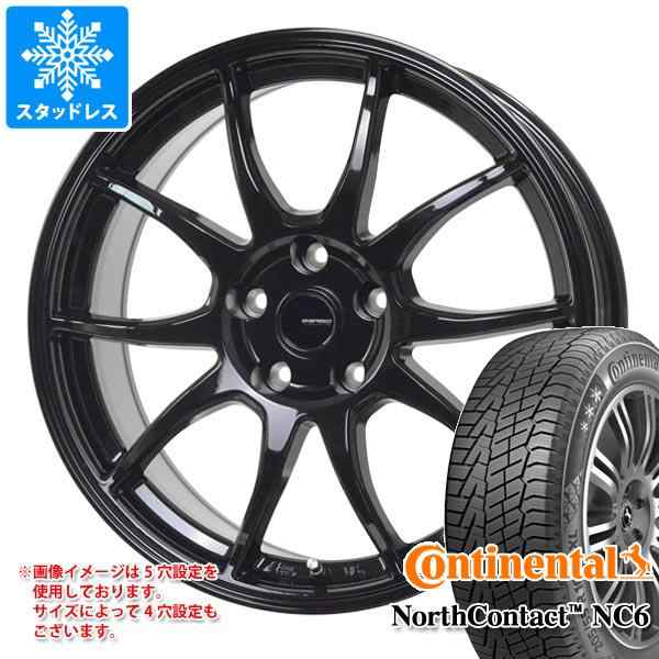 スタッドレスタイヤ コンチネンタル ノースコンタクト NC6 225/50R18 95T ＆ ジースピード G06 7.5-18  タイヤホイール4本セット225/50-18｜au PAY マーケット