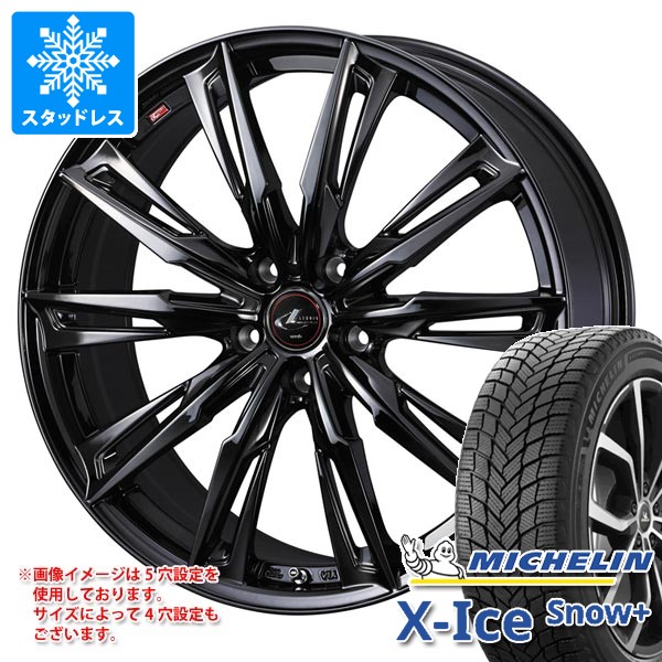 2026年製 スタッドレスタイヤ ミシュラン エックスアイススノープラス 235/55R19 105H XL ＆ レオニス GX 8.0-19 タイヤホイール4本セット235/55-19 MICHELIN X-ICE SNOW+