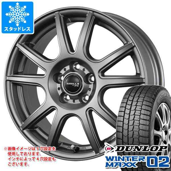 スタッドレスタイヤ ダンロップ ウインターマックス02 WM02 215/45R17 ...