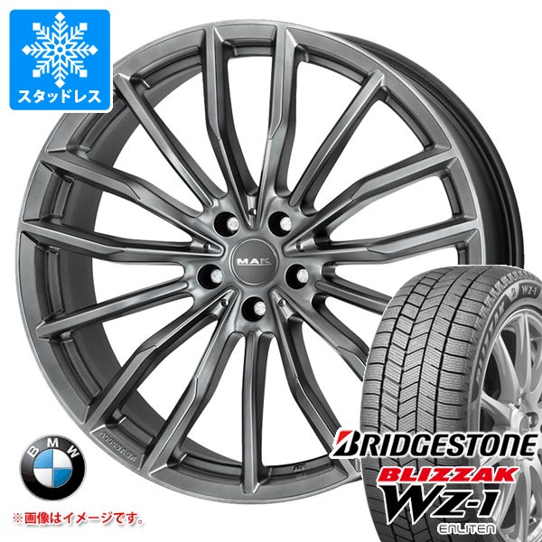 BMW F98 X4M用 スタッドレス ブリヂストン ブリザック WZ-1 255/50R19 107Q XL MAK ラップ タイヤホイール4本セット