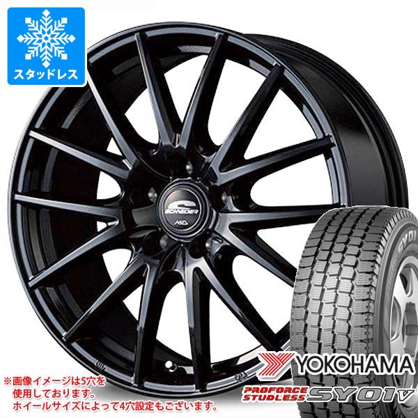 スタッドレスタイヤ ヨコハマ プロフォース スタッドレス SY01V 145/80R12 80/78N ＆ MID ホイールズ SQ27 4.0-12 タイヤホイール4本セット145/80-12 YOKOHAMA PROFORCE STUDLESS SY01V