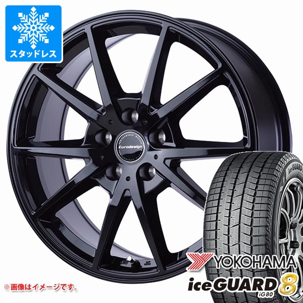 MINI クロスオーバー F60用 スタッドレス ヨコハマ アイスガードエイト iG80 225/50R18 95Q ユーロデザイン スウィンドン タイヤホイール4本セット
