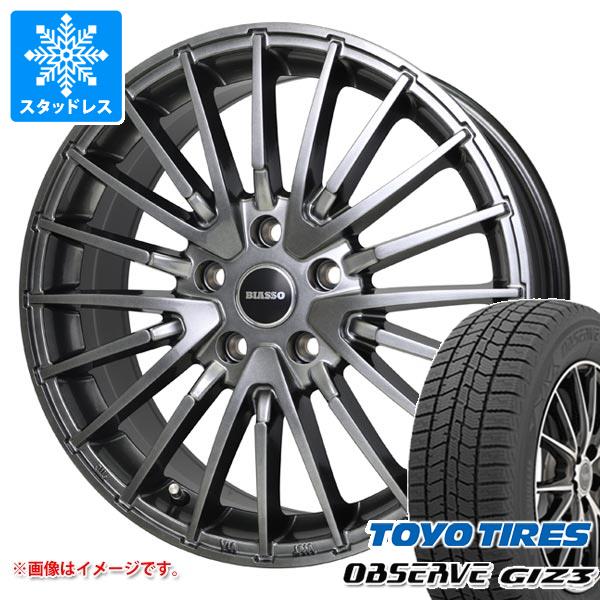 メルセデスベンツ C118 CLA用 スタッドレス トーヨー オブザーブ ギズ3 225/45R18 91Q ビアッソ BI-02 タイヤホイール4本セット