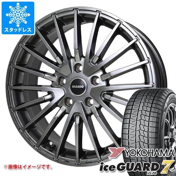 ボルボ S80 AB系用 スタッドレス ヨコハマ アイスガードセブン iG70 225/50R17 98Q XL ビアッソ BI-02 タイヤホイール4本セット