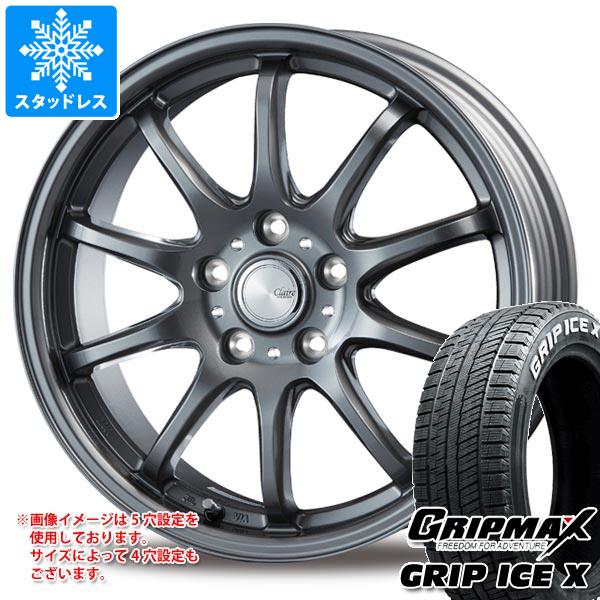 スタッドレスタイヤ グリップマックス グリップアイスエックス 185/65R15 88Q ホワイトレター ＆ インターミラノ クレール ZT10 タイヤホイール4本セット185/65-15 GRIP MAX GRIP ICE X WL