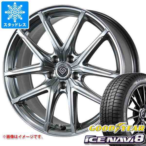 クラウン クロスオーバー 35系用 スタッドレス グッドイヤー アイスナビ8 225/55R19 99Q ロンギヌス RE-X タイヤホイール4本セットの通販は