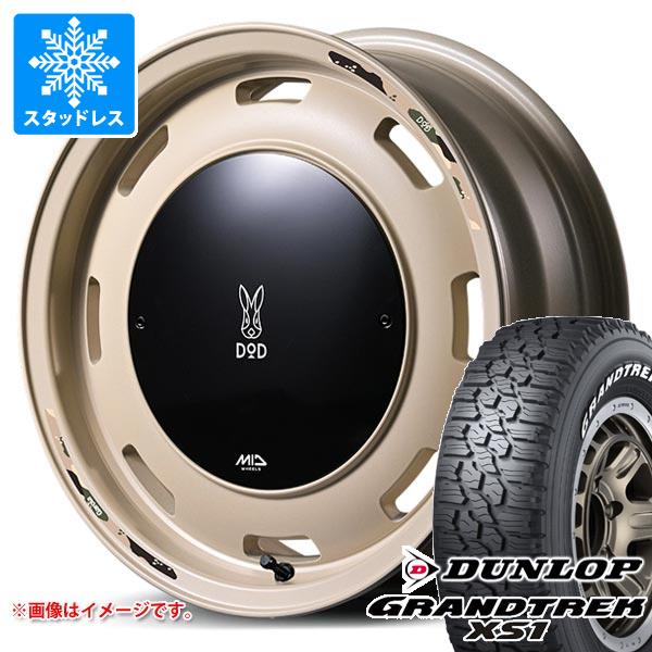 5本セット スズキ ジムニーノマド JC74W用 スタッドレス ダンロップ グラントレック XS1 LT215/70R16 100/97N ホワイトレター ウシャリントバリ タイヤホイール5本セット