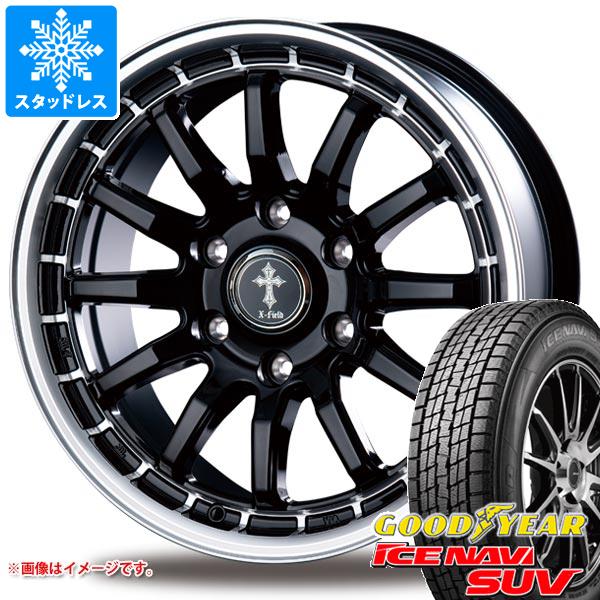 スタッドレスタイヤ グッドイヤー アイスナビ SUV 265/65R17 112Q ＆ インターミラノ クロスフィールド アルファ 7.5-17 タイヤホイール4本セット265/65-17 GOODYEAR ICE NAVI SUV