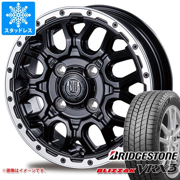 エブリイバン DA17V用 スタッドレス ブリヂストン ブリザック VRX3 165/60R14 75Q インターミラノ マッドバーン XR-800M タイヤホイール4本セット