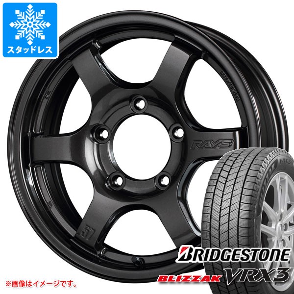 スズキ ジムニー JB64W用 スタッドレス ブリヂストン ブリザック VRX3 215/70R16 100Q レイズ グラムライツ 57DR-X タイヤホイール4本セット