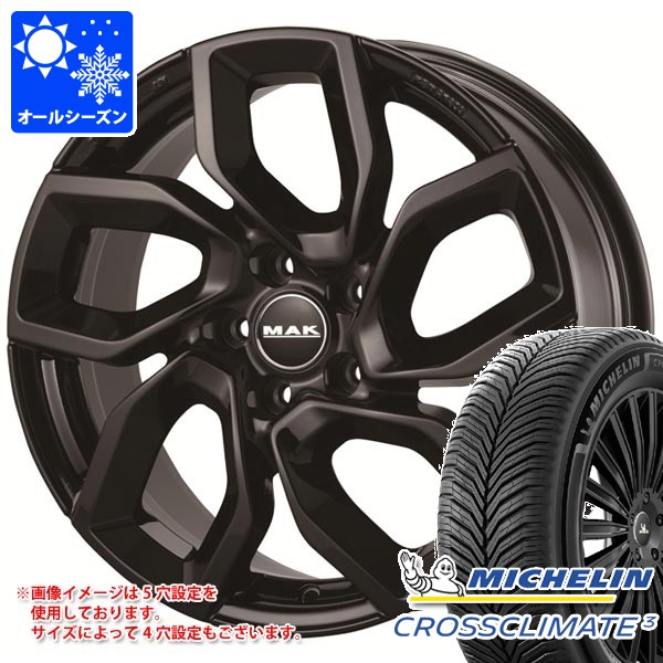 シトロエン DS9 X835系用 オールシーズンタイヤ ミシュラン クロスクライメート3 235/50R18 101Y XL MAK アポロ タイヤホイール4本セット