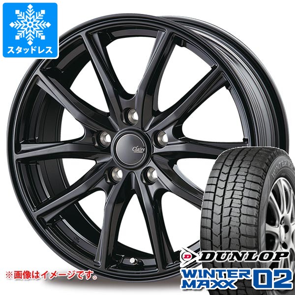 スタッドレスタイヤ ダンロップ ウインターマックス02 WM02 145/80R12 74Q ＆ インターミラノ クレール GZ10 3.5-12 タイヤホイール4本セット145/80-12 DUNLOP WINTER MAXX02 WM02