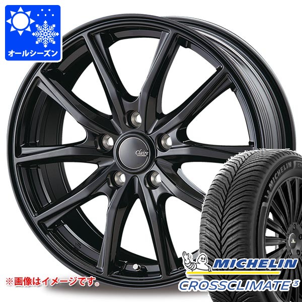 オールシーズン 225/50R18 95V ミシュラン クロスクライメート3 インターミラノ クレール GZ10 7.5-18 タイヤホイール4本セット